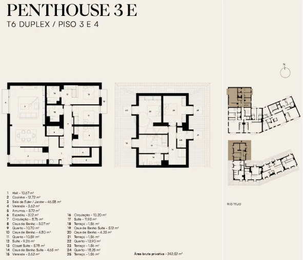 Apartamento T6 para Venda em Alcantara Planta 1