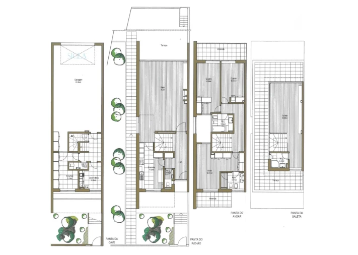 Moradia T4 para Venda em Madalena Planta 1