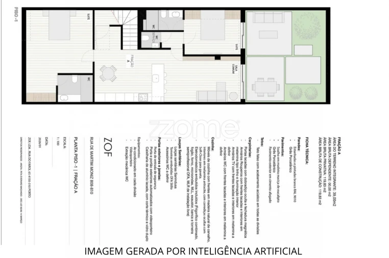 Apartamento T2 para Venda em Aldoar, Foz do Douro e Nevogilde Foto 4