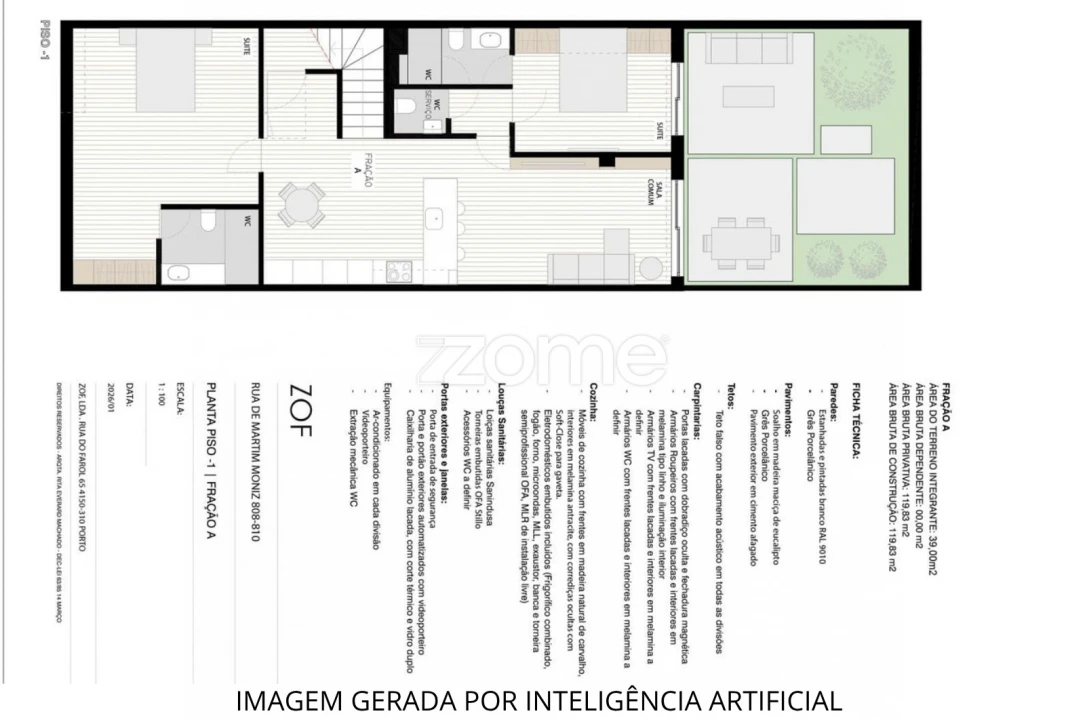 Apartamento T2 para Venda em Aldoar, Foz do Douro e Nevogilde Foto 4