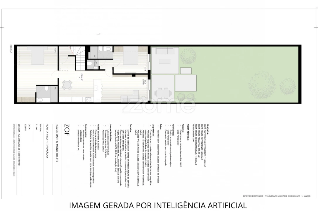 Apartamento T2 para Venda em Aldoar, Foz do Douro e Nevogilde Foto 5