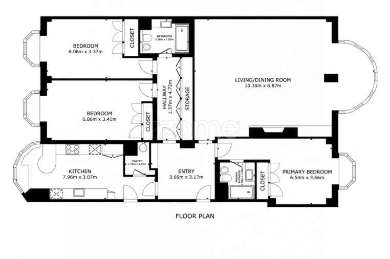Apartamento T3 para Venda em Campolide Planta 1