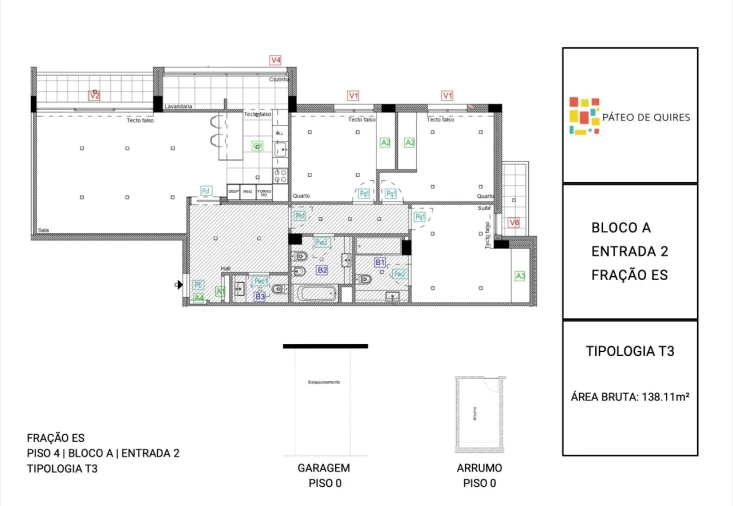 Apartamento T3 para Venda em Vila Nova da Telha Planta 1