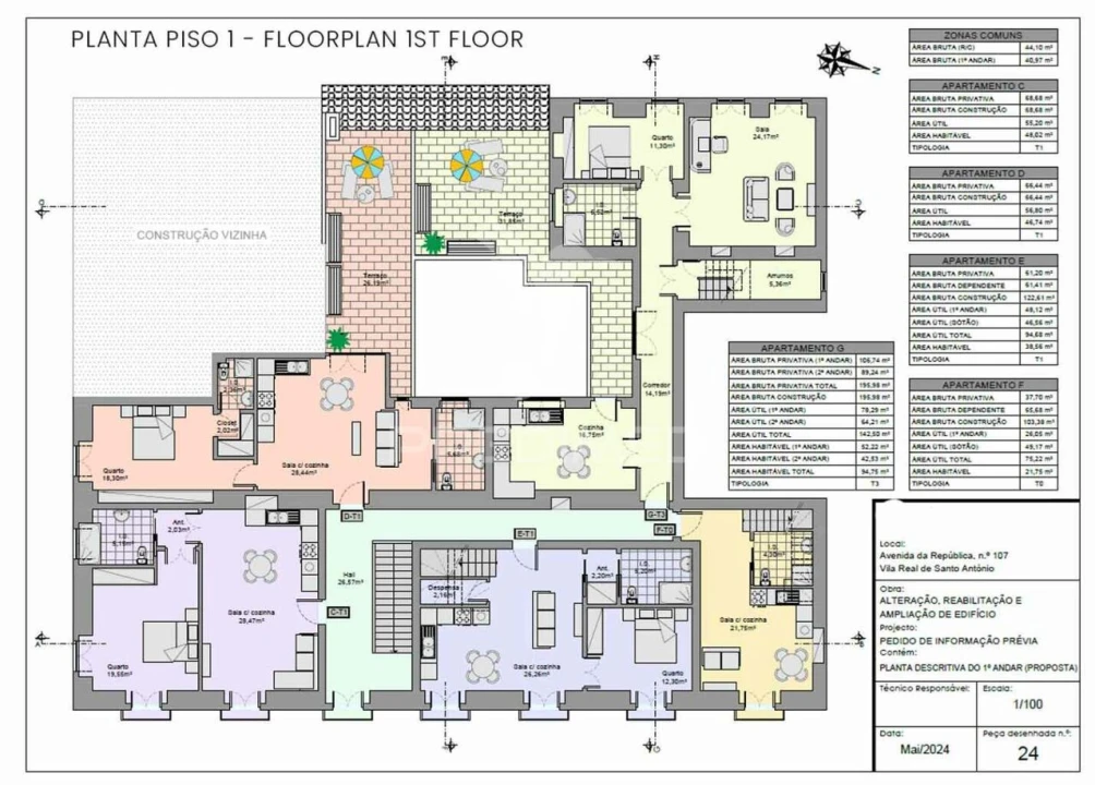 Apartamento T1 para Venda em Vila Real de Santo Antonio Foto 19