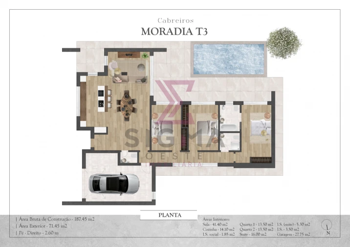 Moradia T3 para Venda em Salir de Matos Foto 3