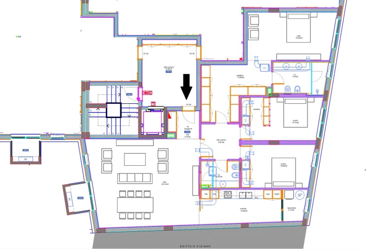 Apartamento T3 para Venda em São Bernardo Planta 1