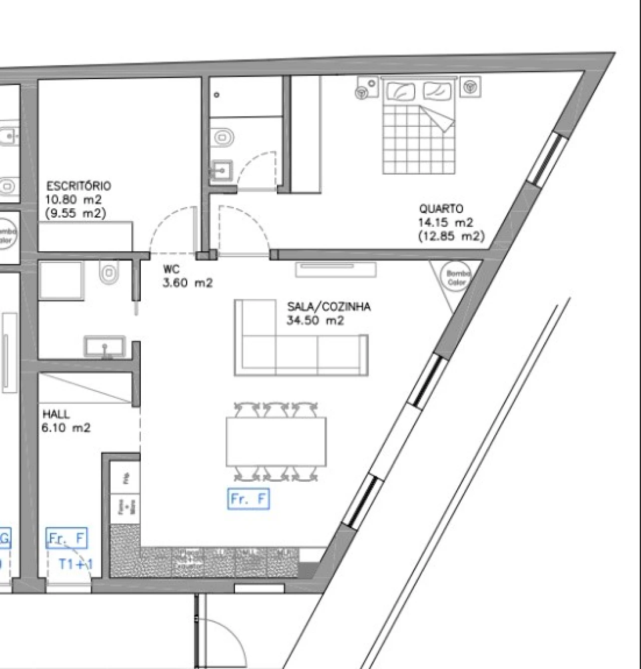Apartamento T1 para Venda em Esgueira Planta 2