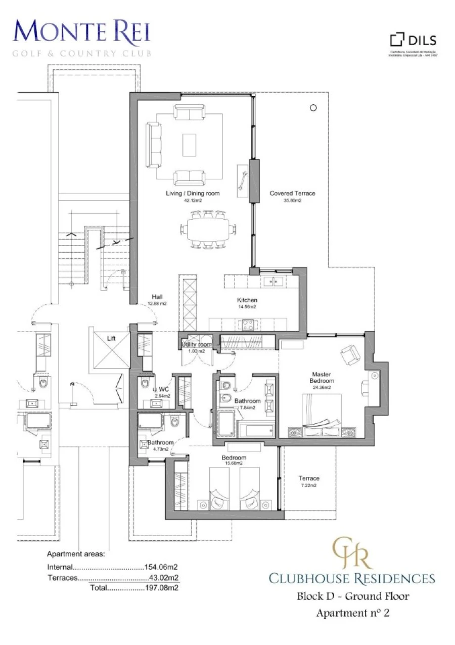 Apartamento T2 para Venda em Vila Nova de Cacela Planta 1