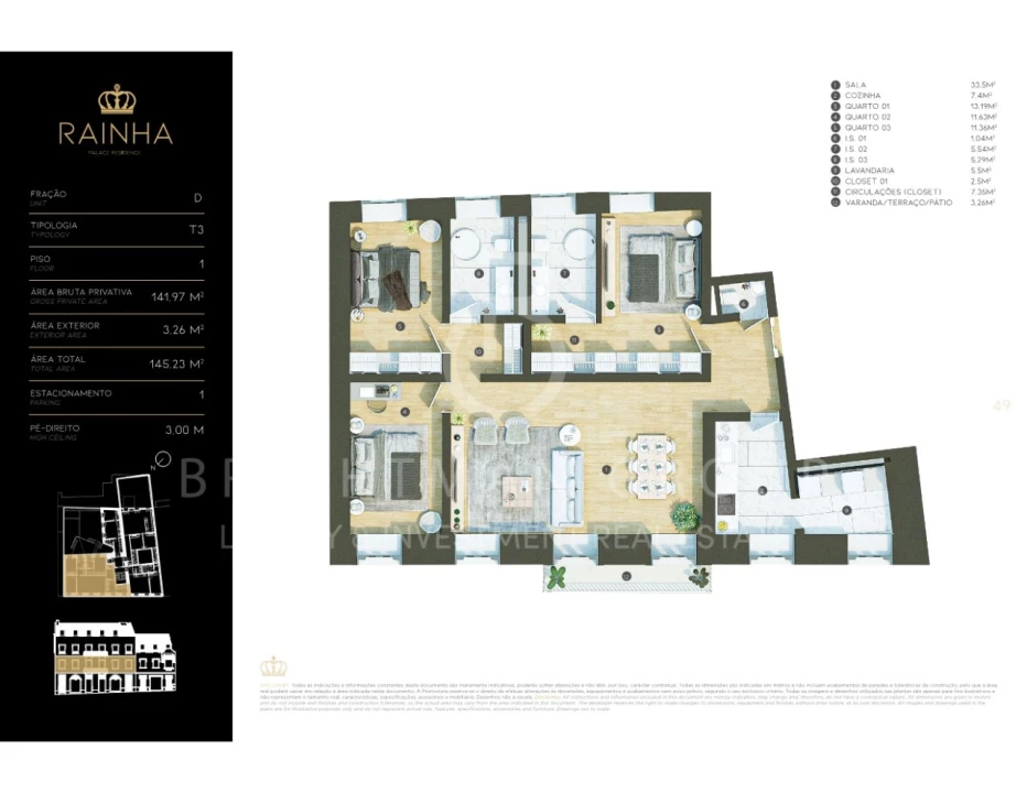 Apartamento T3 para Venda em Arroios Foto 35