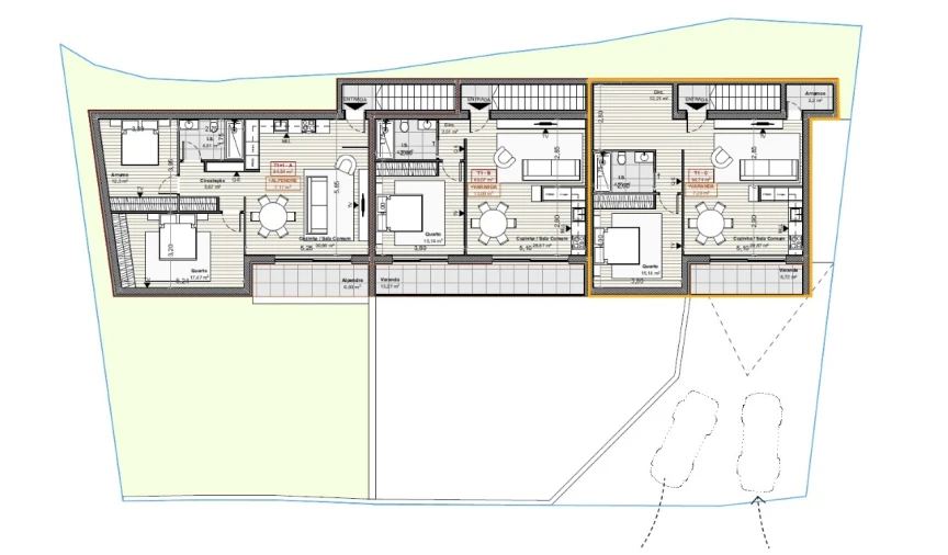 Apartamento T1 para Venda em Correlhã Planta 1