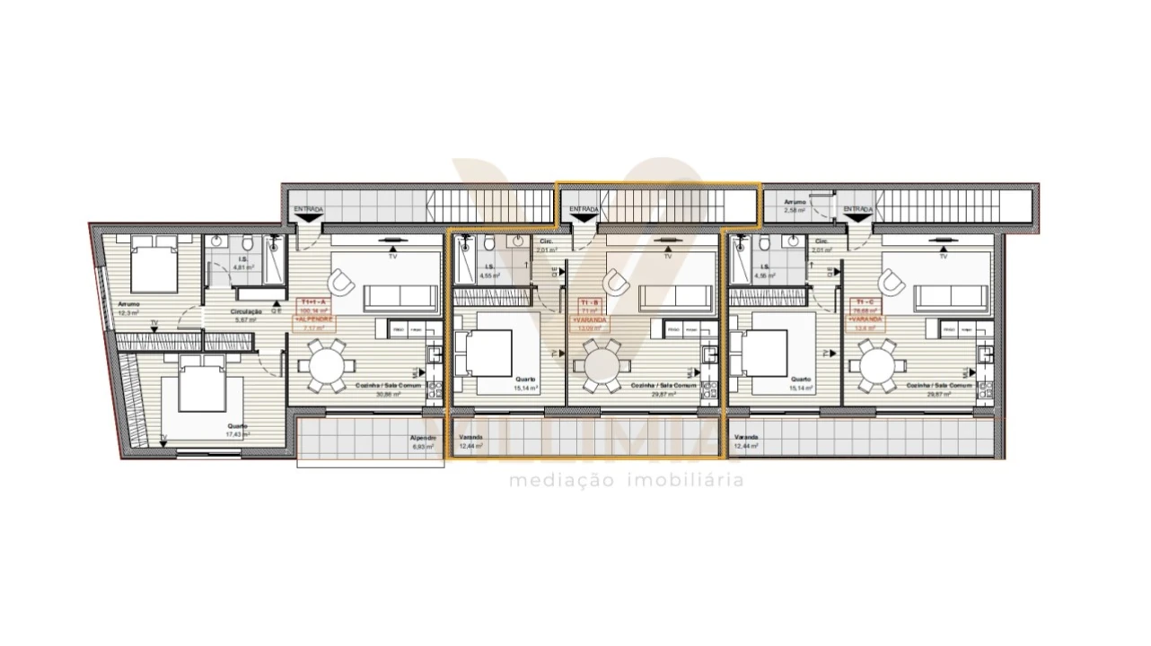 Apartamento T1 para Venda em Correlhã Foto 7