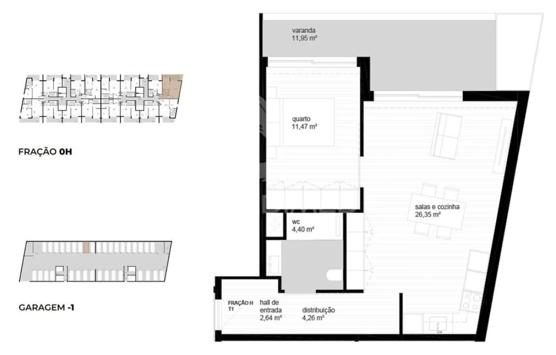 Apartamento T1 para Venda em Vila Nova de Cerveira e Lovelhe Foto 12