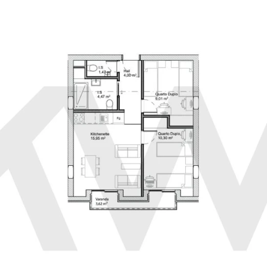 Apartamento T1 para Venda em Paranhos Foto 16