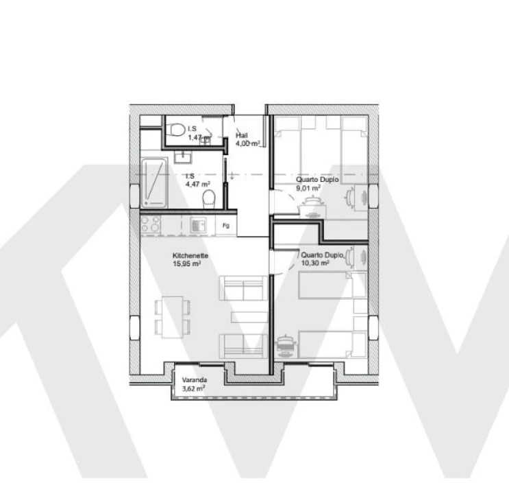 Apartamento T1 para Venda em Paranhos Foto 16