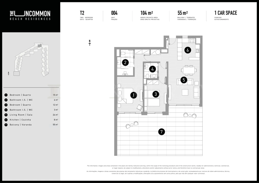 Apartamento T2 para Venda em Quarteira Foto 28