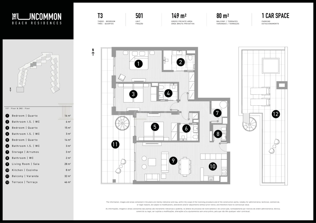 Apartamento T3 para Venda em Quarteira Foto 28