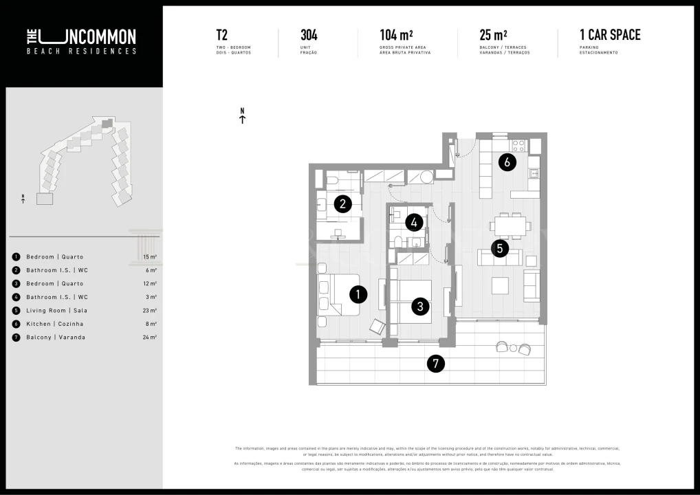 Apartamento T2 para Venda em Quarteira Foto 28