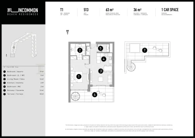 Apartamento T1 para Venda em Quarteira