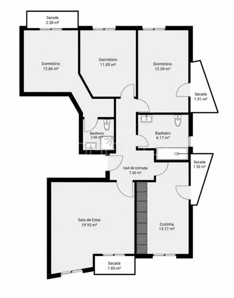 Apartamento T3 para Venda em Setubal (São Sebastião)