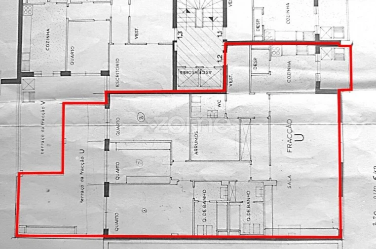 Apartamento T4 para Venda em Ramalde Planta 1