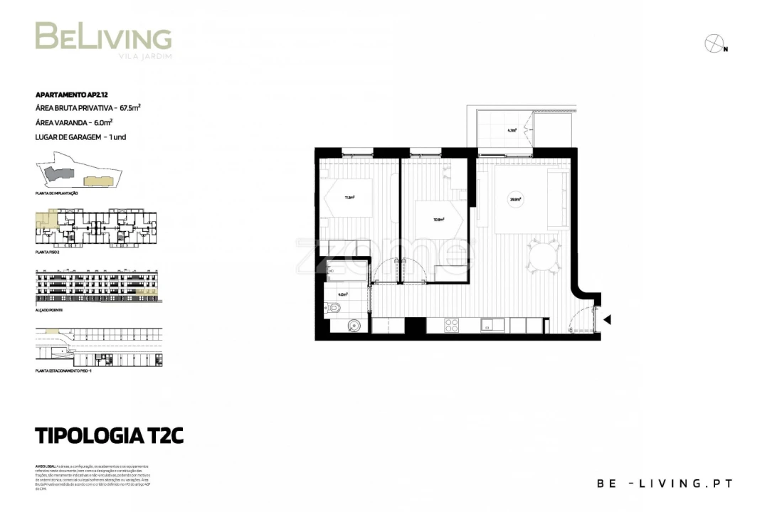 Apartamento T2 para Venda em Vila das Aves Foto 1