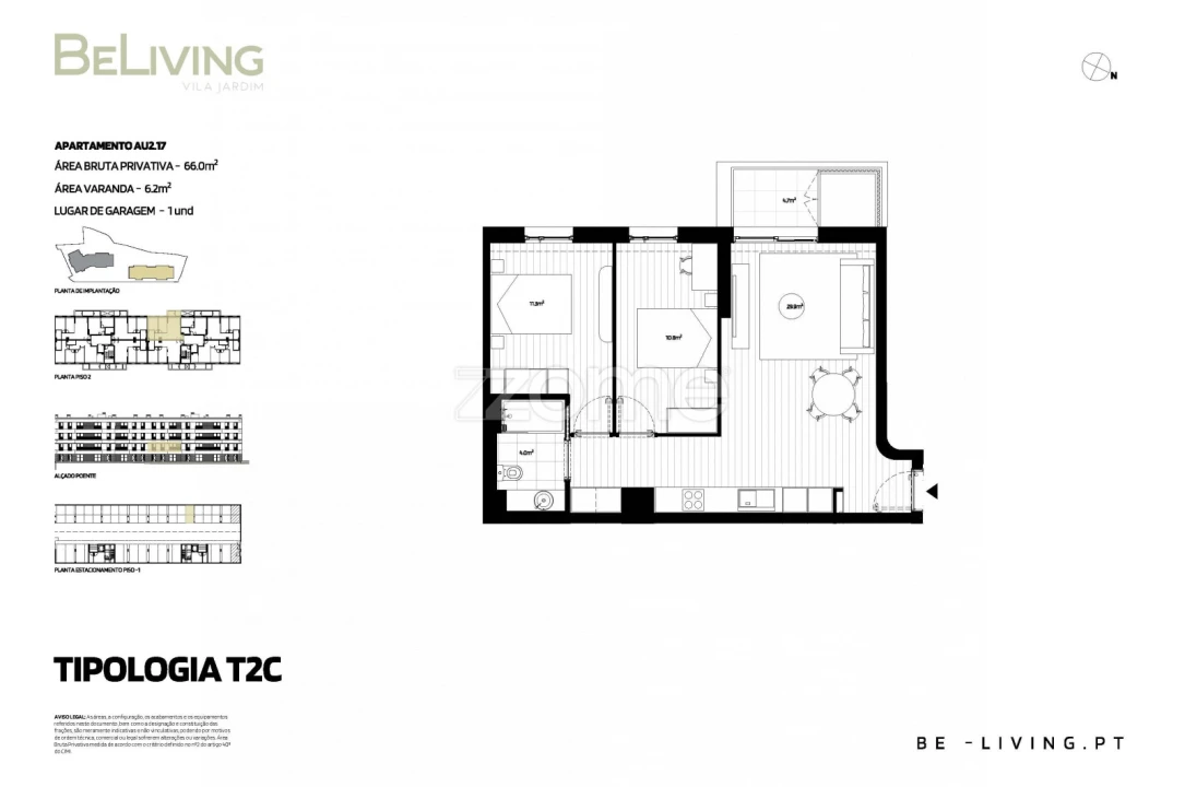 Apartamento T2 para Venda em Vila das Aves Foto 1
