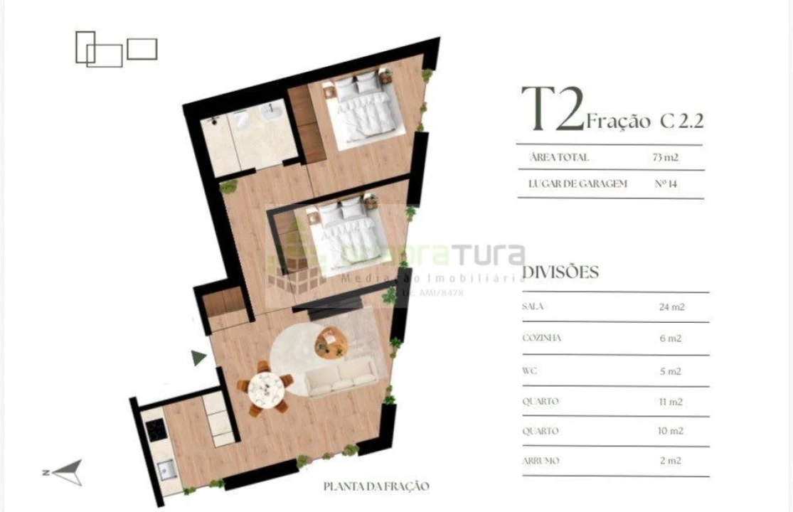 Apartamento T2 para Venda em Campanhã Foto 2