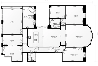 Apartamento T4 para Arrendamento em Santo António