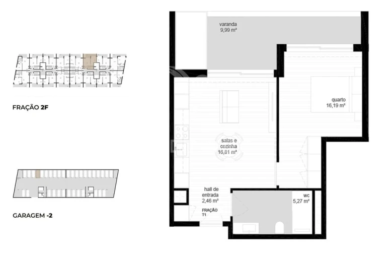 Apartamento T1 para Venda em Vila Nova de Cerveira e Lovelhe Foto 11