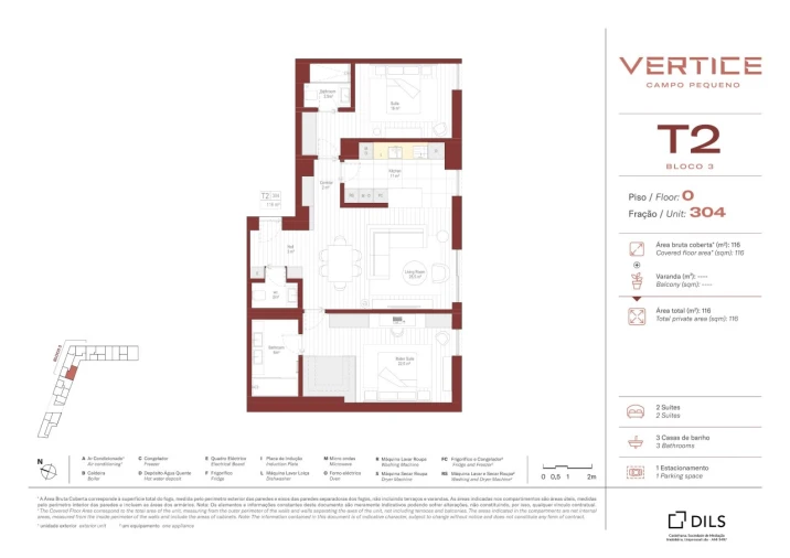 Apartamento T2 para Venda em Areeiro Planta 1