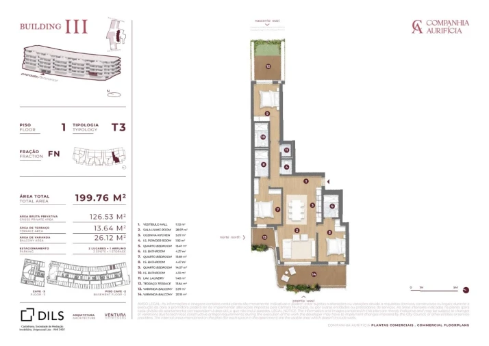 Apartamento T3 para Venda em Cedofeita, Santo Ildefonso, Sé, Miragaia, São Nicolau e Vitória Planta 1