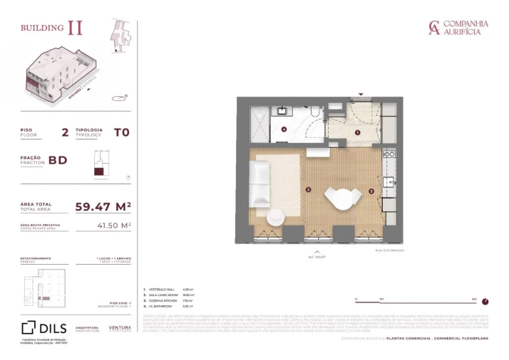 Apartamento para Venda em Cedofeita, Santo Ildefonso, Sé, Miragaia, São Nicolau e Vitória Planta 1