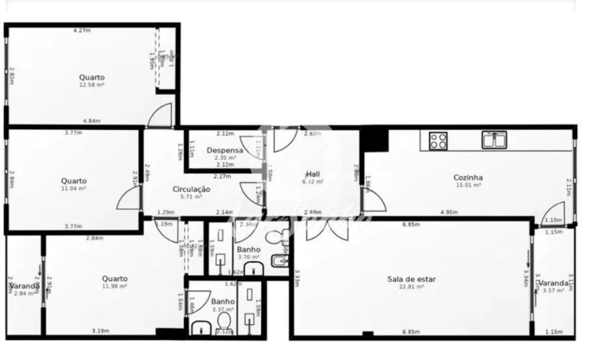 Apartamento T3 para Venda em São Vitor (Braga) Foto 25