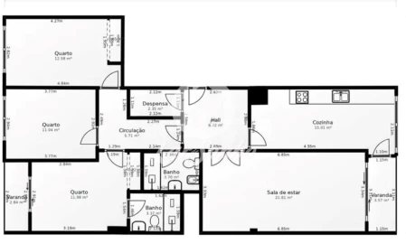 Apartamento T3 para Venda em São Vitor (Braga)