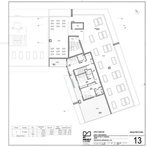 Apartamento T4 para Venda em Nossa Sra de Fatima Planta 2