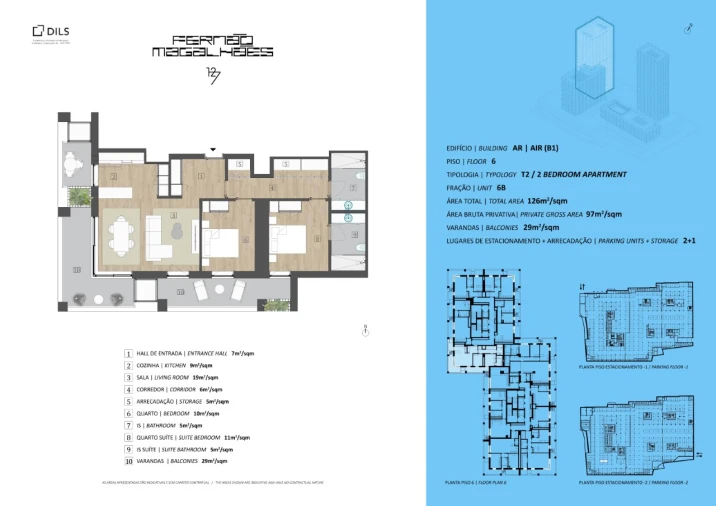 Apartamento T2 para Venda em Bonfim Planta 1