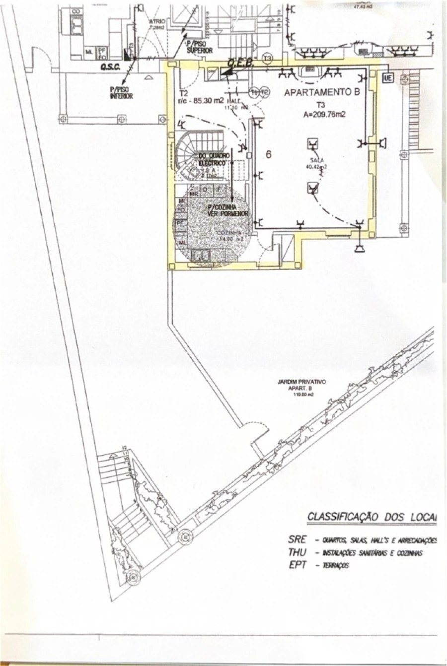 Apartamento T3 para Venda em Cascais e Estoril Planta 1
