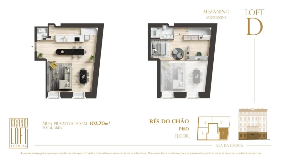 Apartamento T1 para Venda em Santo António Planta 1