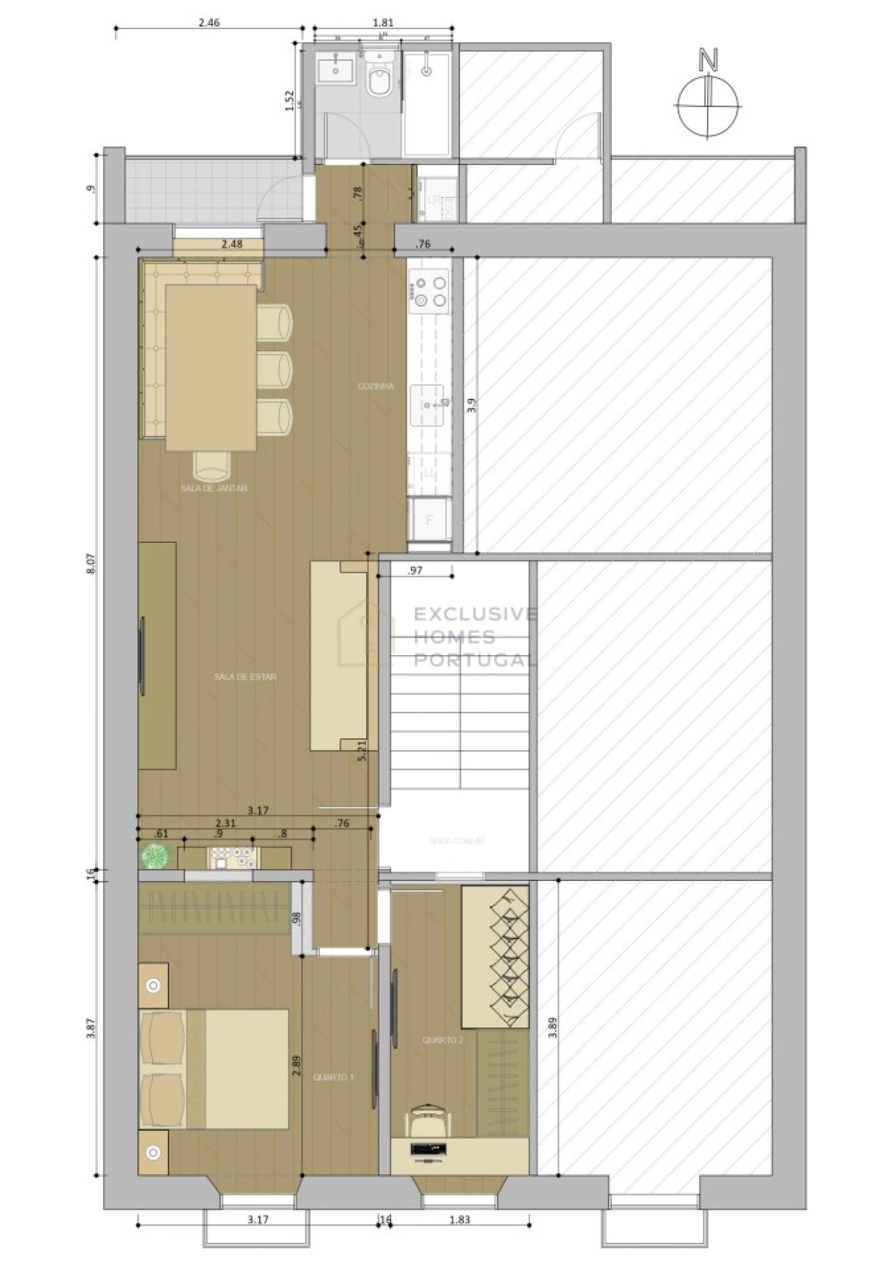 Apartamento T2 para Arrendamento em Campo de Ourique Foto 33