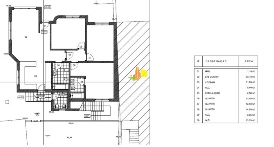 Moradia T3 para Venda em Buarcos Planta 1