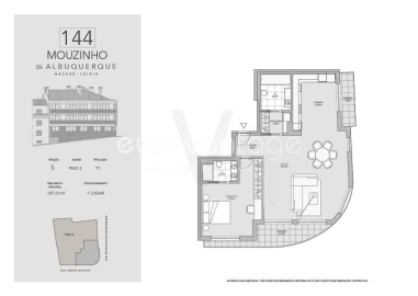 Apartamento T1 para Venda em Nazare