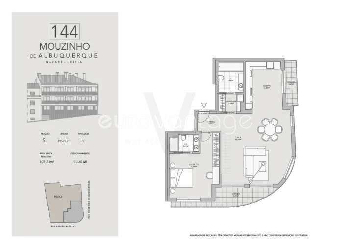 Apartamento T1 para Venda em Nazare Foto 20