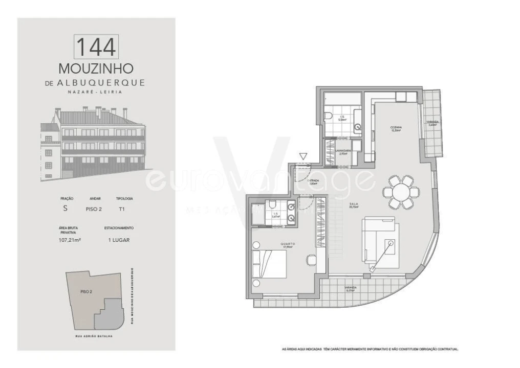 Apartamento T1 para Venda em Nazare Foto 20