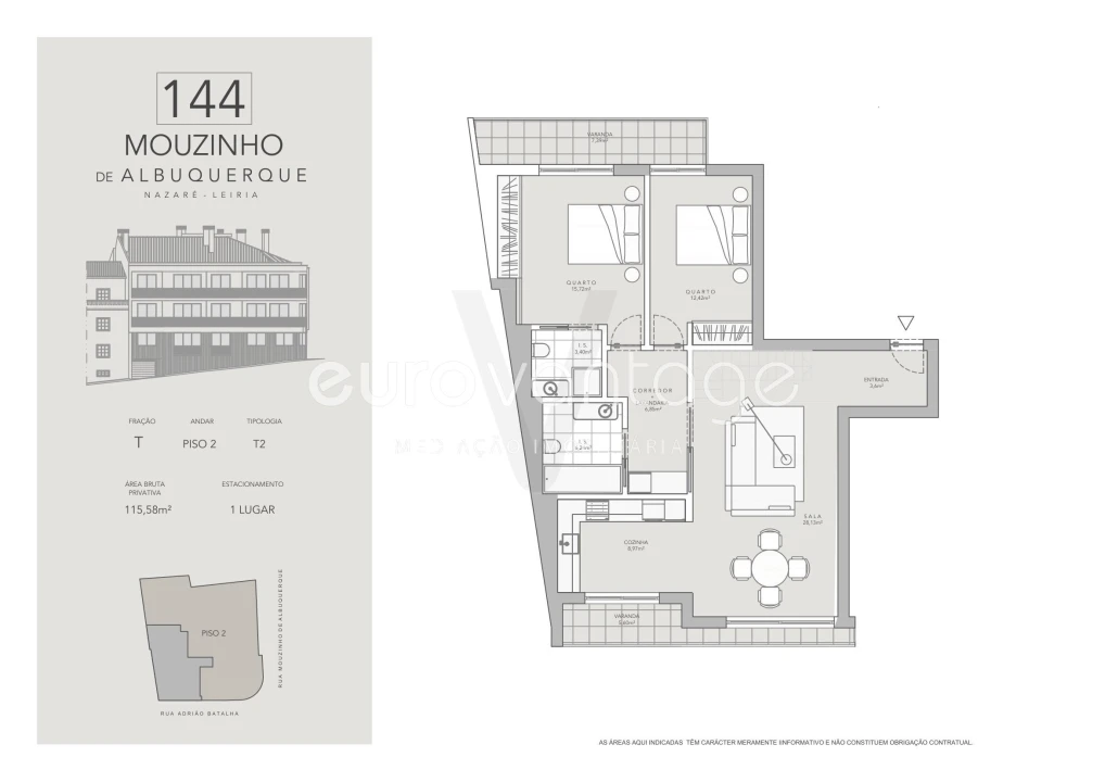 Apartamento T2 para Venda em Nazare Foto 19