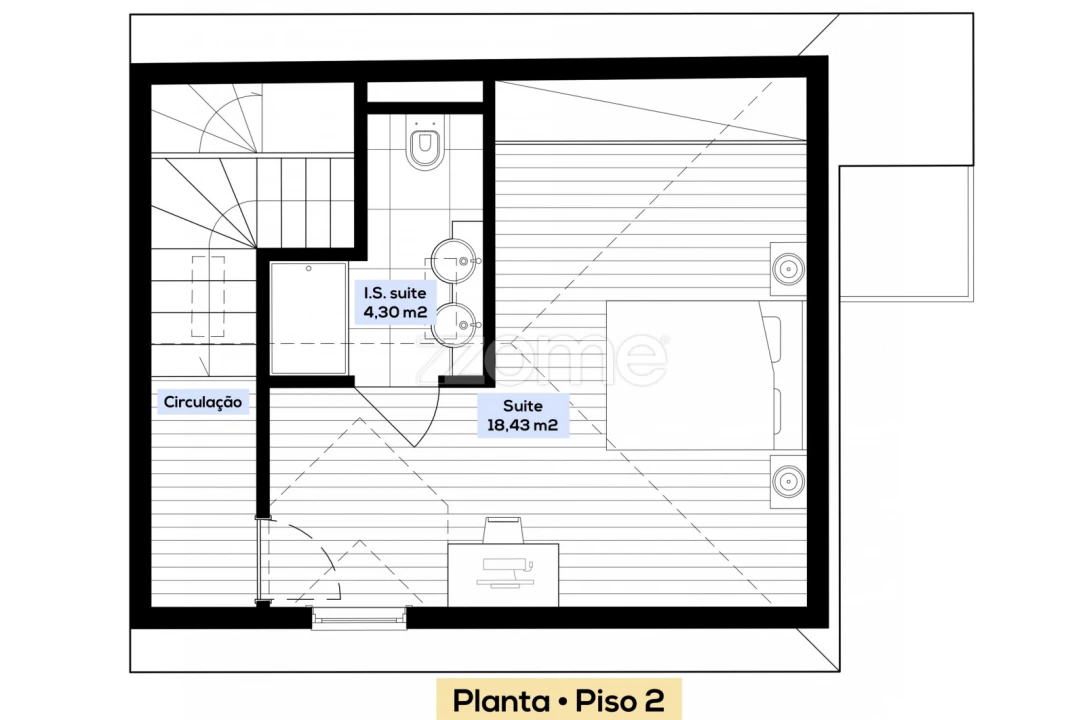 Moradia T3 para Venda em Bonfim Planta 3