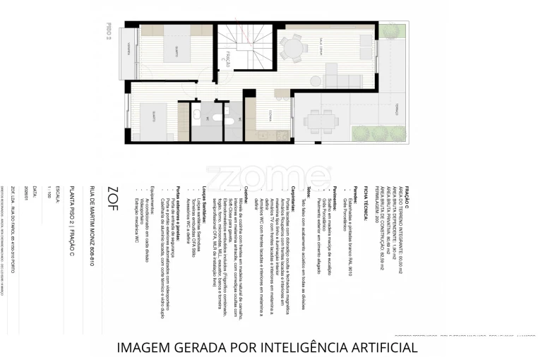 Apartamento T2 para Venda em Aldoar, Foz do Douro e Nevogilde Foto 4
