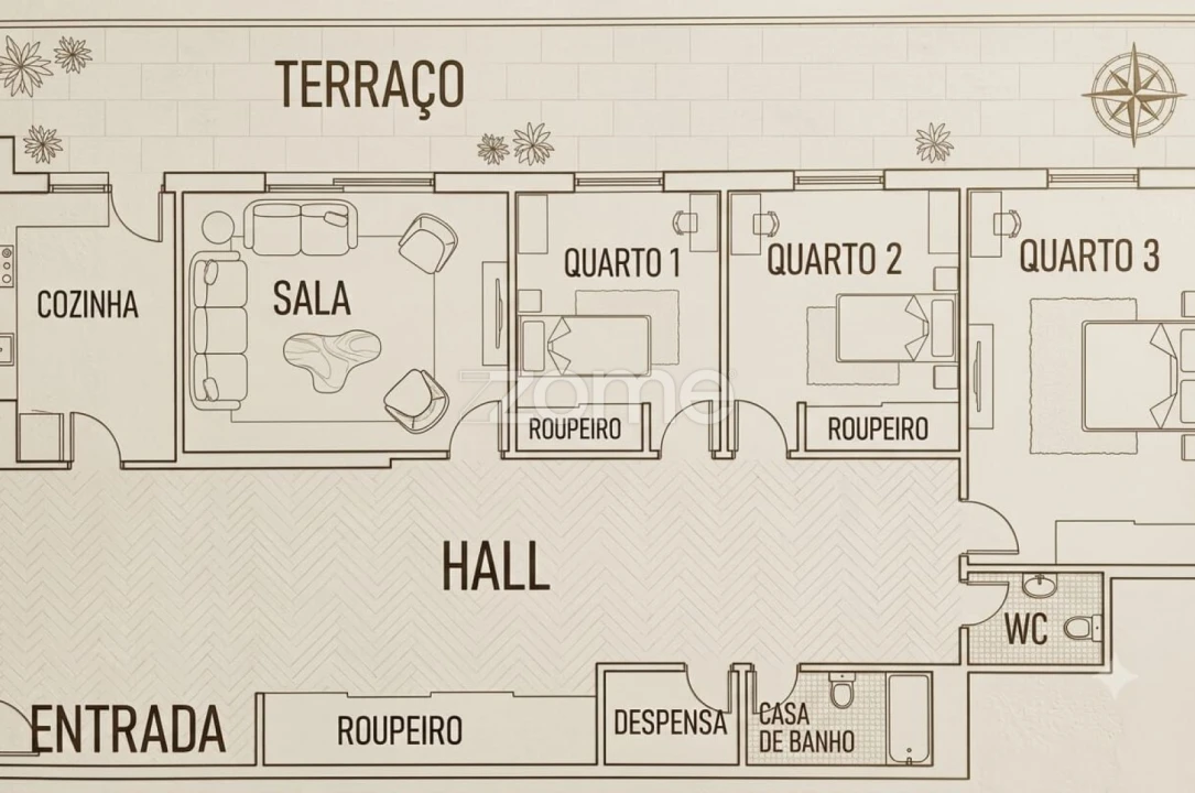 Apartamento T3 para Venda em Algueirão-Mem Martins Foto 45