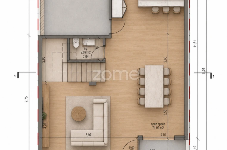 Moradia T4 para Venda em Ançã Planta 2