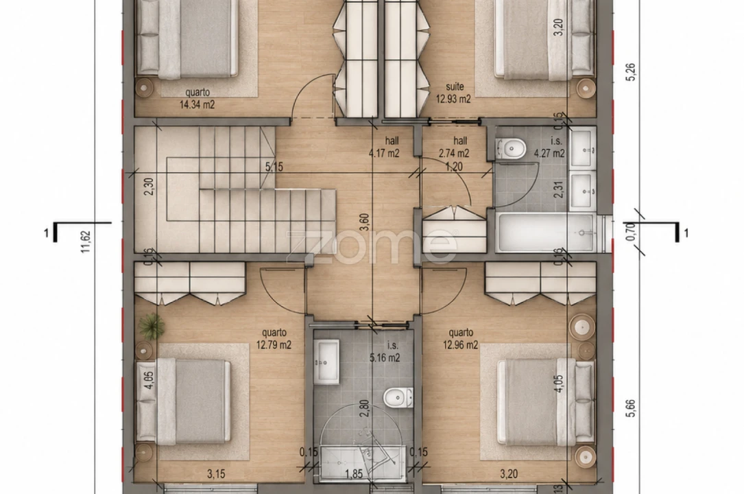 Moradia T4 para Venda em Ançã Planta 3