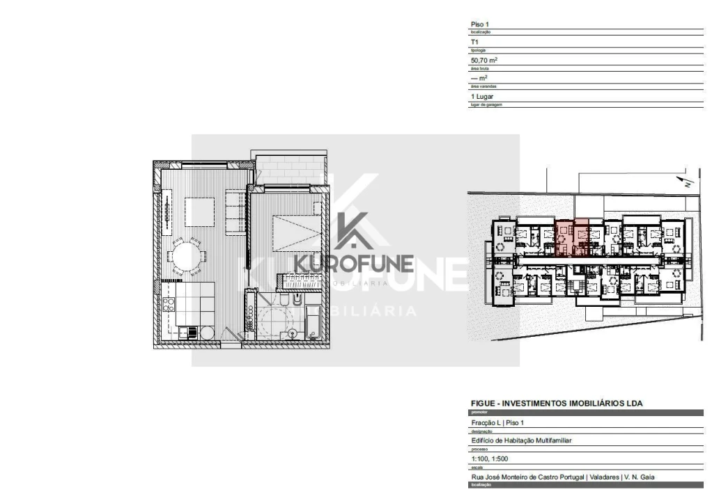 Apartamento T1 para Venda em Gulpilhares e Valadares Foto 24